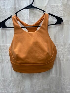 lululemon athletica Orange Seamless Workout Top